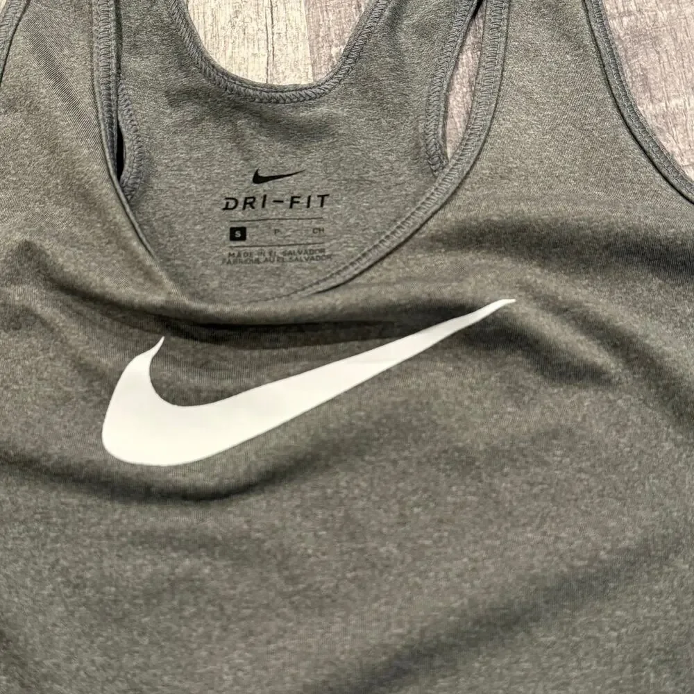 Nike Dri-Fit Woman’s Athletic Gray‎ Logo Tank Top